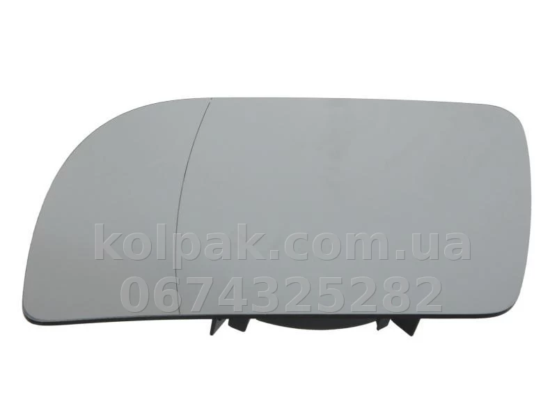 Left mirror glass Volkswagen Polo 2001-2005, aspherical, heated, electric adjustment, AVTM, 6Q0857521A, 186423110 Left mirror glass Volkswagen Polo 2001-2005, aspherical, heated, electric adjustment, AVTM, 6Q0857521A, 186423110 β photo 1