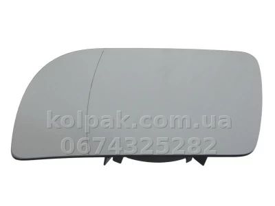 Лівий вкладиш дзеркала Volkswagen Polo 2001-2005, асферичний, із підігрівом, електричне регулювання, AVTM, 6Q0857521A, 186423110