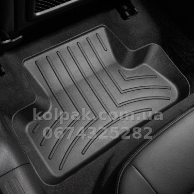Floor mats for Audi Q5 2008-, with raised edges, rear, black, Weathertech 442302 Floor mats for Audi Q5 2008-, with raised edges, rear, black, Weathertech 442302 β photo 2