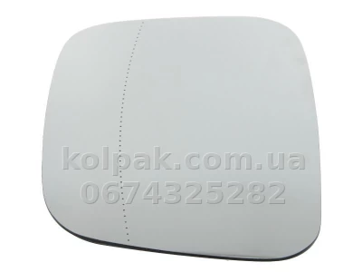 Правий вкладиш дзеркала Volkswagen Caddy 2004-2015/Transporter T5 2003-2009, асферичний, із підігрівом, AVTM, 7E1857522A, 186433985