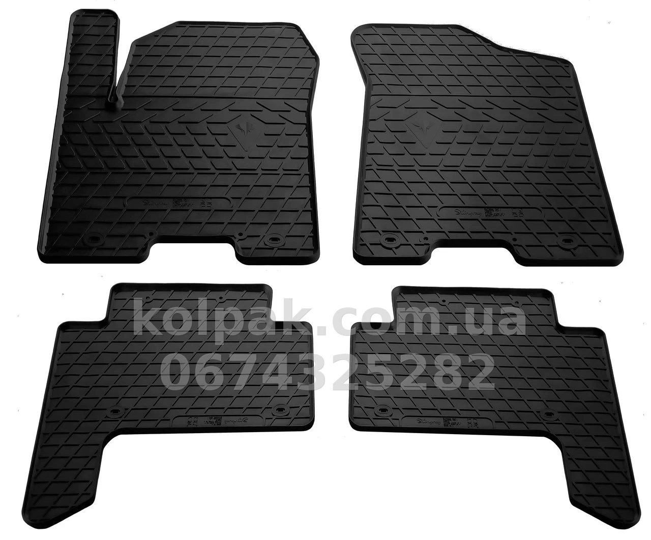 Floor mats for Infiniti QX56 2010-/QX80 2013-/Nissan Patrol Y62 2010-, 4 pcs, Stingray, 1014194 Floor mats for Infiniti QX56 2010-/QX80 2013-/Nissan Patrol Y62 2010-, 4 pcs, Stingray, 1014194 β photo 1