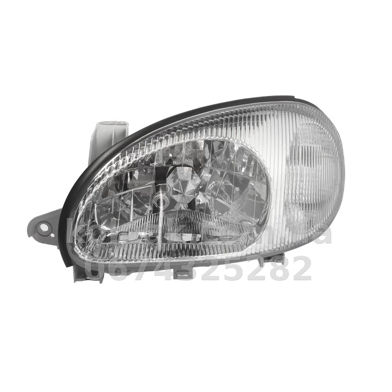 Передня ліва фара Daewoo Lanos 1996-/Zaz Sens 2002-, H4, механічне регулювання, Depo, 222-1104L-LD-EN Передня ліва фара Daewoo Lanos 1996-/Zaz Sens 2002-, H4, механічне регулювання, Depo, 222-1104L-LD-EN — фото 1