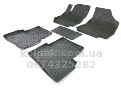 Floor mats for Hyundai Creta 2016-, Rubber, 5 pcs, Seintex, 87517 — photo 2
