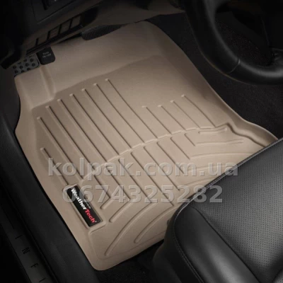 Floor mats for Infiniti FX 2003-2009, with raised edges, front, beige, Weathertech 450921 Floor mats for Infiniti FX 2003-2009, with raised edges, front, beige, Weathertech 450921 β photo 2