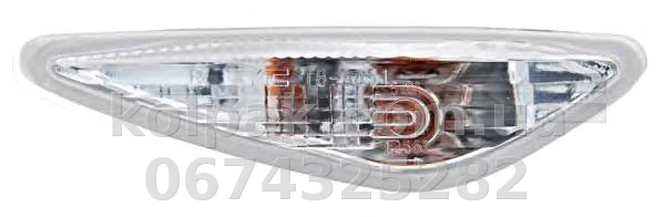 Лівий покажчик повороту Mazda 6 (GH) 2008-2013, на крилі, білий, Depo, 216-1411L-AE Лівий покажчик повороту Mazda 6 (GH) 2008-2013, на крилі, білий, Depo, 216-1411L-AE — фото 1