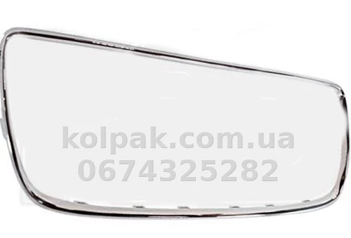 Рамка решітки радіатора Hyundai Santa Fe 2009-2012, хромована вузька, AVTM, 183226997 Рамка решітки радіатора Hyundai Santa Fe 2009-2012, хромована вузька, AVTM, 183226997 — фото 1