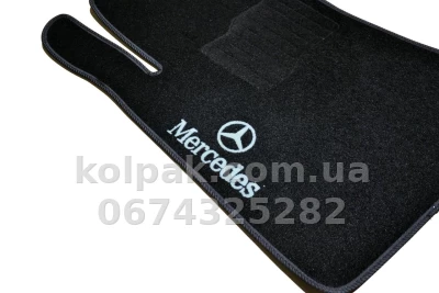 Ворсові килимки в салон Mercedes-Benz S-Class W140 1991-1998, чорні, 5 шт., AVTM BLCVW1355 Ворсові килимки в салон Mercedes-Benz S-Class W140 1991-1998, чорні, 5 шт., AVTM BLCVW1355 — фото 9