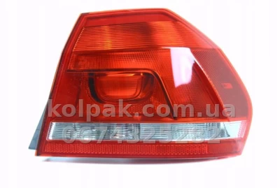 Задній лівий ліхтар Volkswagen Passat B7 2011-2015, USA, без ламп (LED/P21W), зовнішній, Depo, 341-1932L-AC