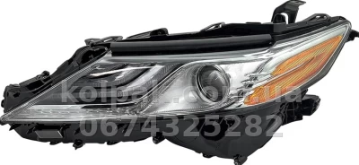 Передня ліва фара Toyota Camry XV70 2017-2021, механічне регулювання, без ламп (LED), жовта вставка, Depo, 31211AWLAS1 Передня ліва фара Toyota Camry XV70 2017-2021, механічне регулювання, без ламп (LED), жовта вставка, Depo, 31211AWLAS1
