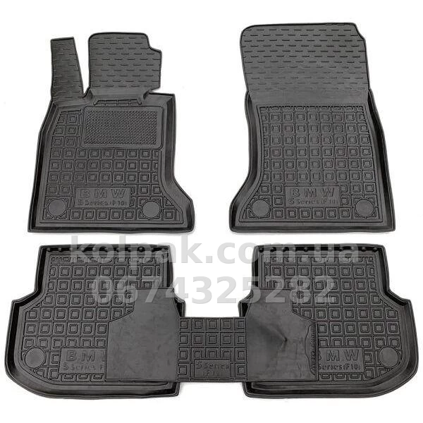 Floor mats for BMW 5-Series F10 2010-2013, Rubber, 5 pcs, Seintex, 86393 Floor mats for BMW 5-Series F10 2010-2013, Rubber, 5 pcs, Seintex, 86393 β photo 1