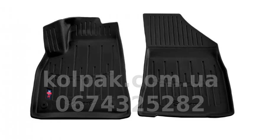 Polyurethane floor mats for Peugeot 5008 2008-2017, with raised edges, 2 pcs, Stingray, 5016062 Polyurethane floor mats for Peugeot 5008 2008-2017, with raised edges, 2 pcs, Stingray, 5016062 β photo 1