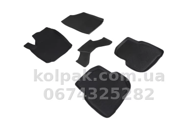 Floor mats for Volkswagen Polo SD 2019-, Rubber, 5 pcs, Seintex, 91379 — photo 3