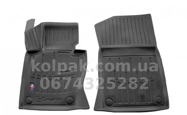 Поліуретанові килимки в салон BMW X3 E83 2004-2010, з бортиком, 2 шт., Stingray, 5027082 Поліуретанові килимки в салон BMW X3 E83 2004-2010, з бортиком, 2 шт., Stingray, 5027082 — фото 1