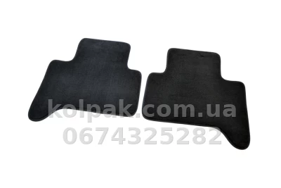 Ворсові килимки в салон Toyota Land Cruiser Prado 120 2003-2009, Premium, чорні, AVTM BLCLX1636 — фото 7