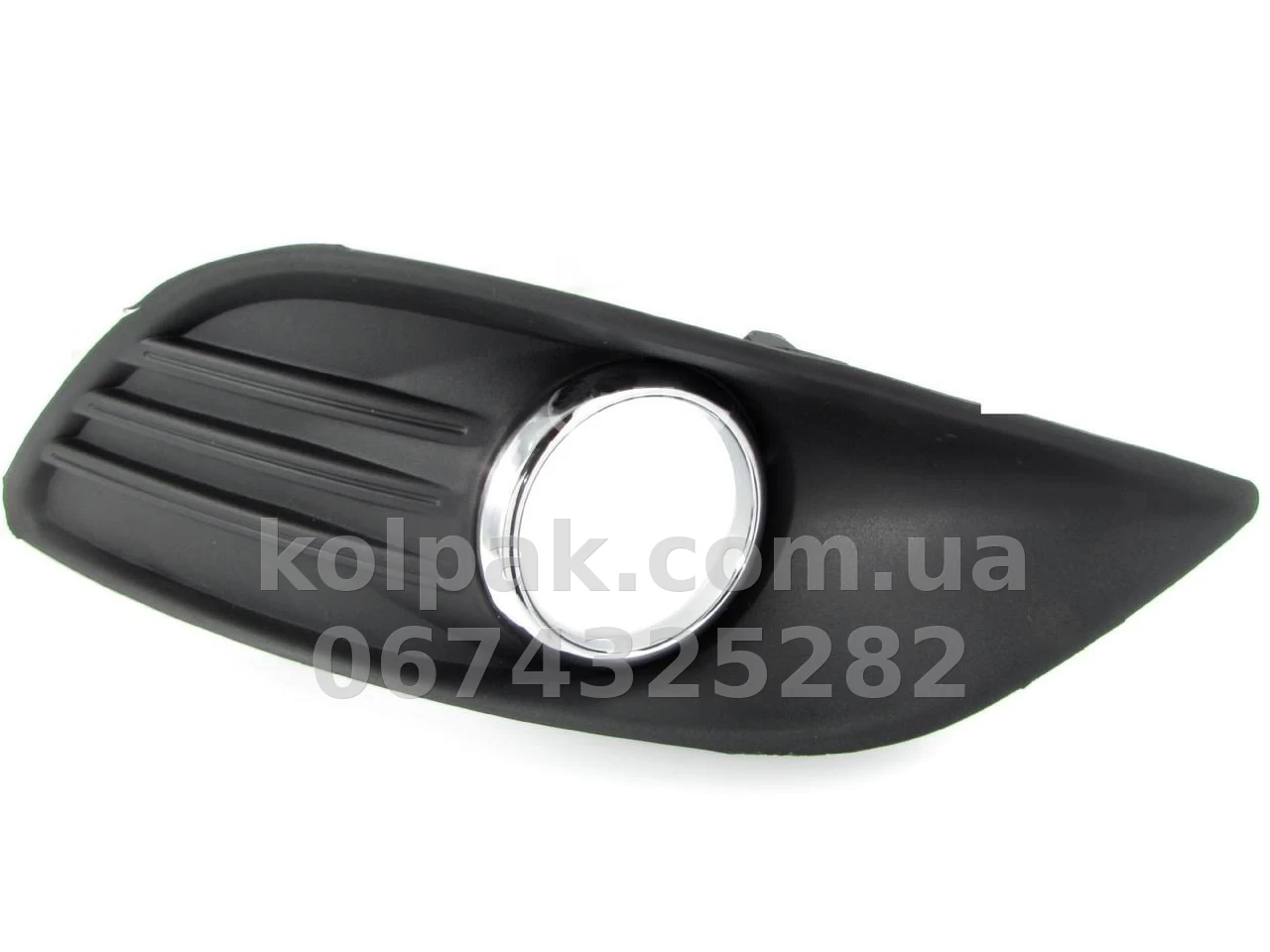 Kratka zderzaka prawa Ford Focus 2008-2010, z otworem na światło przeciwmgielne, z chromowaną listwą, AVTM, 1528560, 2809 994 Kratka zderzaka prawa Ford Focus 2008-2010, z otworem na światło przeciwmgielne, z chromowaną listwą, AVTM, 1528560, 2809 994 — zdjęcie 1