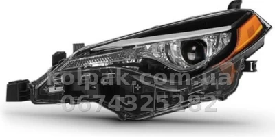 Front headlight Toyota Corolla E17 2016-2019, USA, left, manual adjustment, without bulbs (LED.7444na.W5W), one lens, Depo, 31211AJLAS2 Front headlight Toyota Corolla E17 2016-2019, USA, left, manual adjustment, without bulbs (LED.7444na.W5W), one lens, Depo, 31211AJLAS2 β photo 3