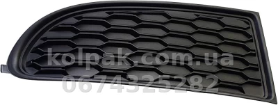 Ліва решітка бампера Dodge Journey 2011-2019, SE, без отвору для протитуманної фари, чорна, AVTM, 68079852AB, 182407907