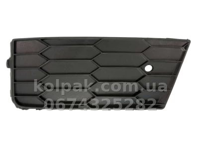 Ліва решітка бампера Skoda Octavia RS 2013-2017 заглушка протитуманної фари, DPA 88071287702