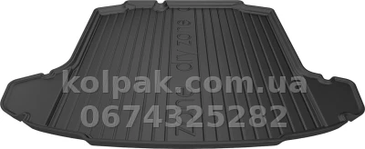 Boot mat for Skoda Rapid LB 2012-2019, without two-level boot floor, with side recesses, Dry-Zone, Frogum FG DZ405981 — photo 2