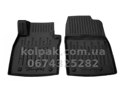 Поліуретанові килимки в салон Peugeot 307 2001-2008/Citroen C4 L 2004-2010, з бортиком, 2 шт., Stingray, 5016152