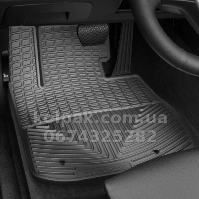 Floor mats for BMW 3-Series 1999-2003, front, black, Weathertech W360 — photo 2