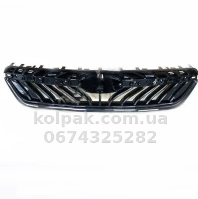 Решітка радіатора Chery Tiggo 7 2017-2020, чорний глянець, AVTM, 181515990