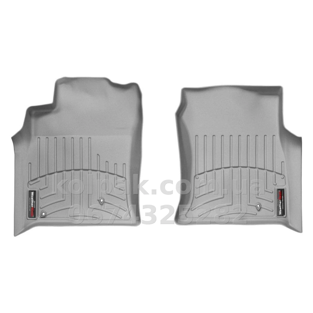 Floor mats for Toyota Land Cruiser Prado 120/Lexus GX470 2003-2008, with raised edges, front, grey, Weathertech 460701 Floor mats for Toyota Land Cruiser Prado 120/Lexus GX470 2003-2008, with raised edges, front, grey, Weathertech 460701 β photo 1