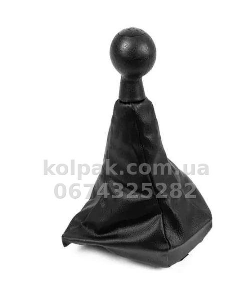 Чохол важеля КПП Fiat Doblo 2001-2010, з чорною ручкою на 5 передач, AVTM, 6452208 Чохол важеля КПП Fiat Doblo 2001-2010, з чорною ручкою на 5 передач, AVTM, 6452208 — фото 1