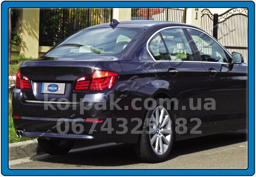 Chrome boot lid trim BMW 5 F10 SD 2010-, OmsaLine, 1218052 Chrome boot lid trim BMW 5 F10 SD 2010-, OmsaLine, 1218052 β photo 1