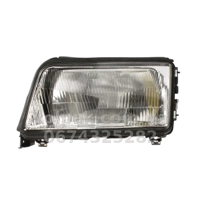 Передня ліва фара Audi 100 1990-1994, H4, механічне регулювання, Depo, 441-1113L-LD-E
