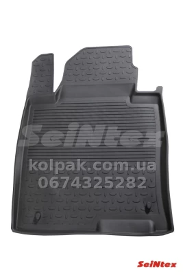Floor mats for Hyundai Sonata LF/Kia Optima 2015-2019, Rubber, 5 pcs, Seintex, 87405 — photo 2