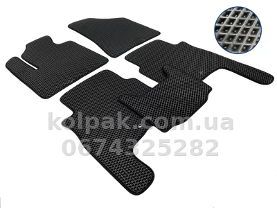 Килимки в салон Hyundai Santa Fe 2006-2010, EVA, чорні, 5 шт., AVTM BLCEV1235 Килимки в салон Hyundai Santa Fe 2006-2010, EVA, чорні, 5 шт., AVTM BLCEV1235
