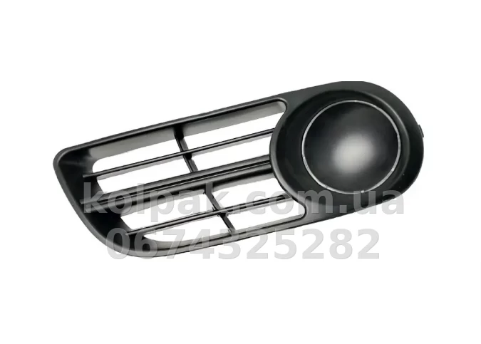 Ліва решітка бампера Skoda Fabia 2005-2007, без отвору для протитуманної фари, AVTM, 6Y0807367BB41, 6406 911 Ліва решітка бампера Skoda Fabia 2005-2007, без отвору для протитуманної фари, AVTM, 6Y0807367BB41, 6406 911 — фото 1