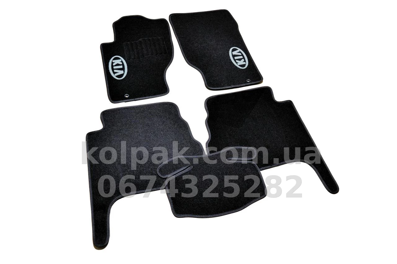 Carpet floor mats for Kia Sorento 2002-2009, black, 5 pcs, AVTM BLCCR1275 Carpet floor mats for Kia Sorento 2002-2009, black, 5 pcs, AVTM BLCCR1275 β photo 1