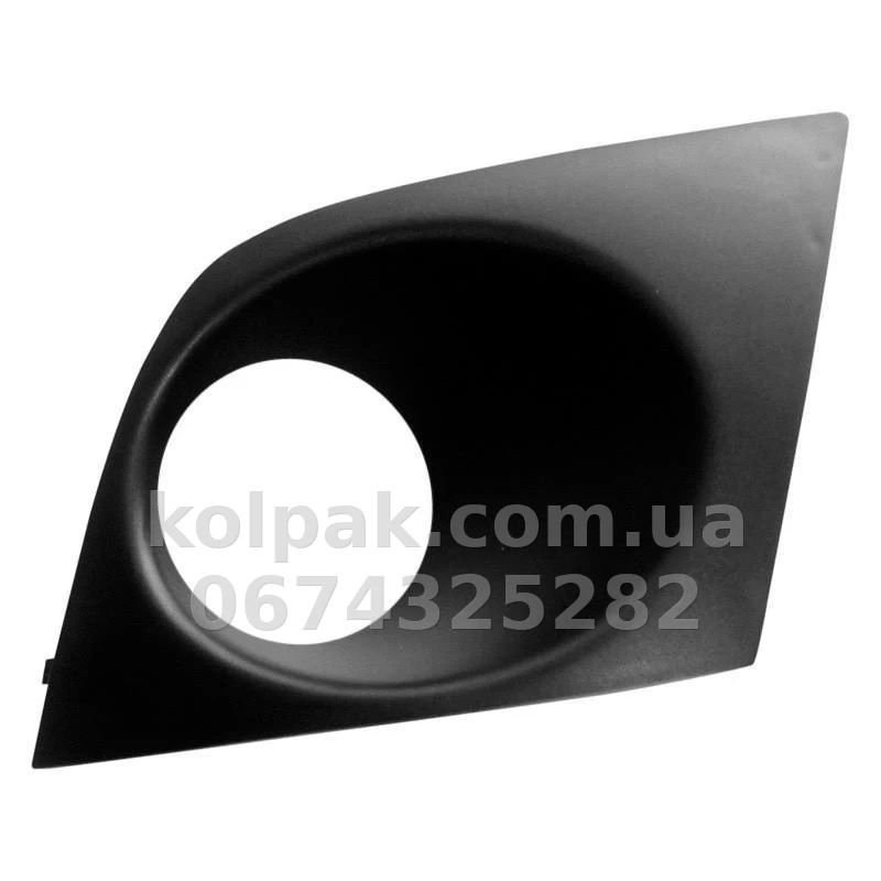 Ліва решітка бампера Nissan Tiida 2005-2012, EUR, з отвором для протитуманної фари, AVTM, 62257EM30B, 5017 911 Ліва решітка бампера Nissan Tiida 2005-2012, EUR, з отвором для протитуманної фари, AVTM, 62257EM30B, 5017 911 — фото 1