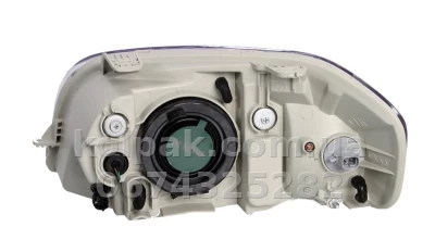 Front right headlight Chevrolet Aveo SD 2006-2011/Zaz Vida SD 2012-, H4, with levelling motor, Depo, 235-1104RMLD-EM — photo 2