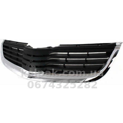 Решітка радіатора Mitsubishi Galant 2006-2008, EUR/USA, із хромованим молдингом, AVTM, 184810990