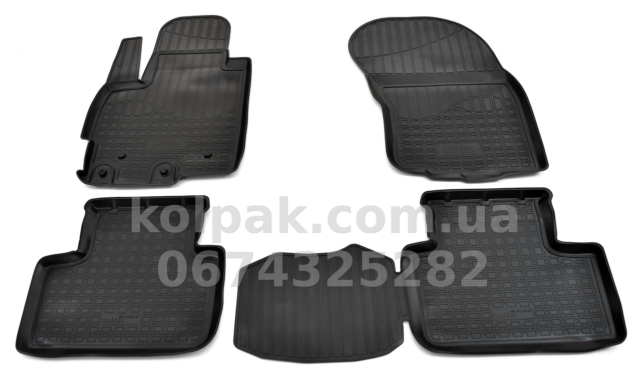 Polyurethane floor mats for Mitsubishi ASX 2010-, Norplast, NPL-Po-59-05 Polyurethane floor mats for Mitsubishi ASX 2010-, Norplast, NPL-Po-59-05 β photo 1
