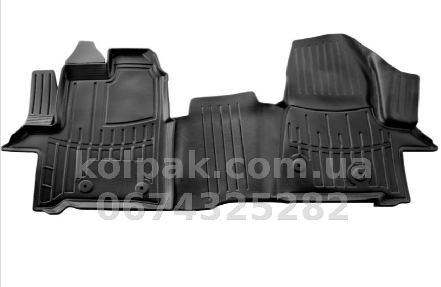 Polyurethane floor mats for Ford Transit 2014-, with raised edges, 2 pcs, Stingray, 5007222 Polyurethane floor mats for Ford Transit 2014-, with raised edges, 2 pcs, Stingray, 5007222 β photo 1