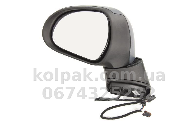 Left door mirror Peugeot 207/207 SW 2006-, assembly, with swivel function, electric adjustment, heated, AVTM, 8149ZK, 186139284 Left door mirror Peugeot 207/207 SW 2006-, assembly, with swivel function, electric adjustment, heated, AVTM, 8149ZK, 186139284 β photo 1