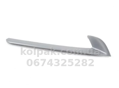 Правий молдинг решітки бампера BMW 5-Series F10/F11 2013-2016, п/тум., крім X-Drive, світлий металік, AVTM, 51117331766, 181420926 Правий молдинг решітки бампера BMW 5-Series F10/F11 2013-2016, п/тум., крім X-Drive, світлий металік, AVTM, 51117331766, 181420926
