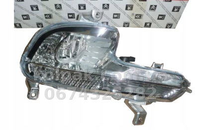 Передня ліва протитуманна фара Peugeot 508 2011-2014, без ламп, з функцією DRL, Depo, 550-2016L-UE — фото 2