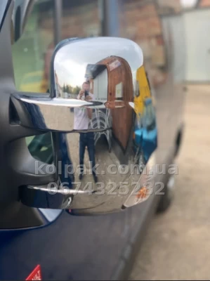 Chrome mirror covers (2 pcs) Opel Movano/Renault Master/Nissan NV400 2010-, Carmos, 6450184 Chrome mirror covers (2 pcs) Opel Movano/Renault Master/Nissan NV400 2010-, Carmos, 6450184 β photo 3