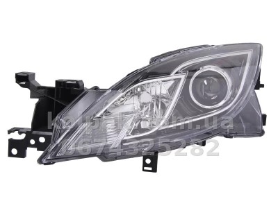 Передня ліва фара Mazda 6 (GH) 2007-2010, H9/H11, чорна рамка, автоматичне/механічне регулювання, Depo, 216-1155L-LDEM2 Передня ліва фара Mazda 6 (GH) 2007-2010, H9/H11, чорна рамка, автоматичне/механічне регулювання, Depo, 216-1155L-LDEM2