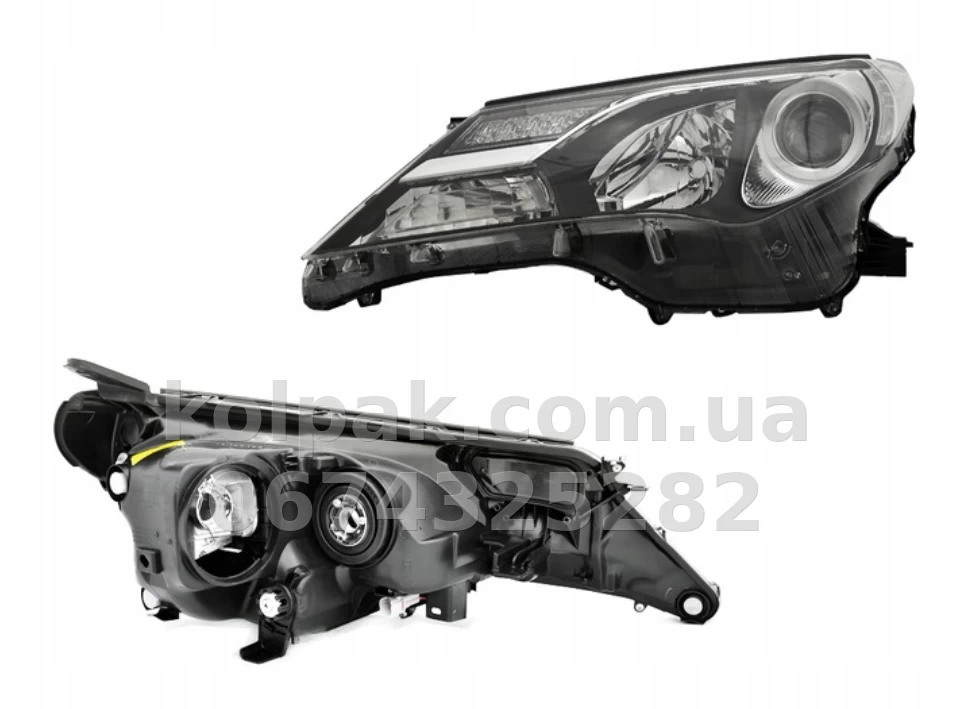 Передня ліва фара Toyota Rav4 2013-2015, електричне регулювання, без ламп (D4S/HB3/WY21W/LED), Depo, 21211W1LLEHM2 Передня ліва фара Toyota Rav4 2013-2015, електричне регулювання, без ламп (D4S/HB3/WY21W/LED), Depo, 21211W1LLEHM2 — фото 1