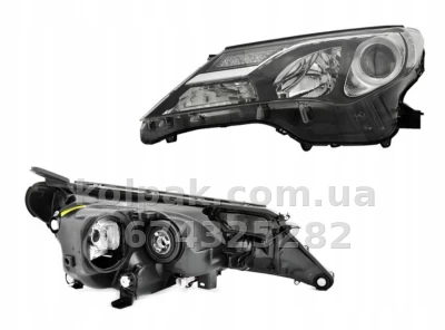 Передня ліва фара Toyota Rav4 2013-2015, електричне регулювання, без ламп (D4S/HB3/WY21W/LED), Depo, 21211W1LLEHM2