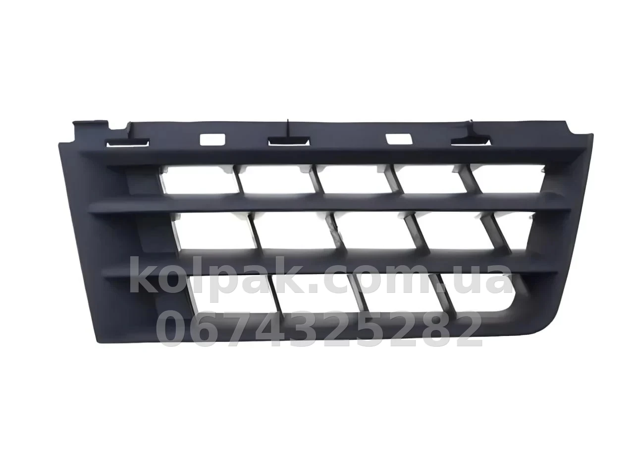 Права решітка радіатора Renault Scenic/Grand Scenic 2003-2006, чорна, AVTM, 185609992 Права решітка радіатора Renault Scenic/Grand Scenic 2003-2006, чорна, AVTM, 185609992 — фото 1