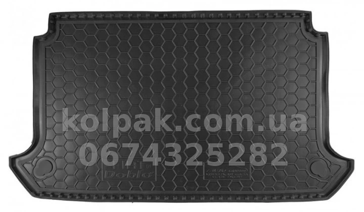 Boot mat for Fiat Doblo 2001-, 5 seats, short wheelbase with mesh, 211202 Avto-Gumm Boot mat for Fiat Doblo 2001-, 5 seats, short wheelbase with mesh, 211202 Avto-Gumm β photo 1