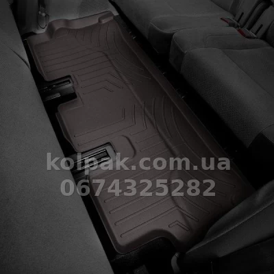 Floor mats for Land Rover Discovery Sport 2015-2019, 3 row, with raised edges, rear, cocoa, Weathertech 477963 Floor mats for Land Rover Discovery Sport 2015-2019, 3 row, with raised edges, rear, cocoa, Weathertech 477963 β photo 2