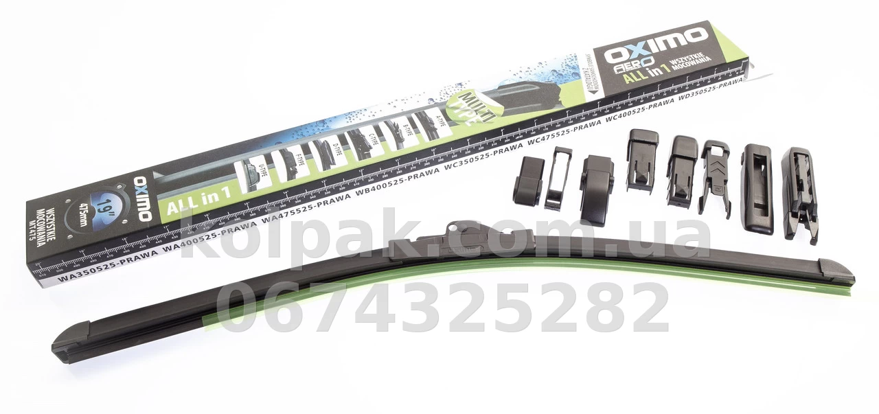 Wiper blade Multitype 475 mm Oximo MT475 Wiper blade Multitype 475 mm Oximo MT475 β photo 1